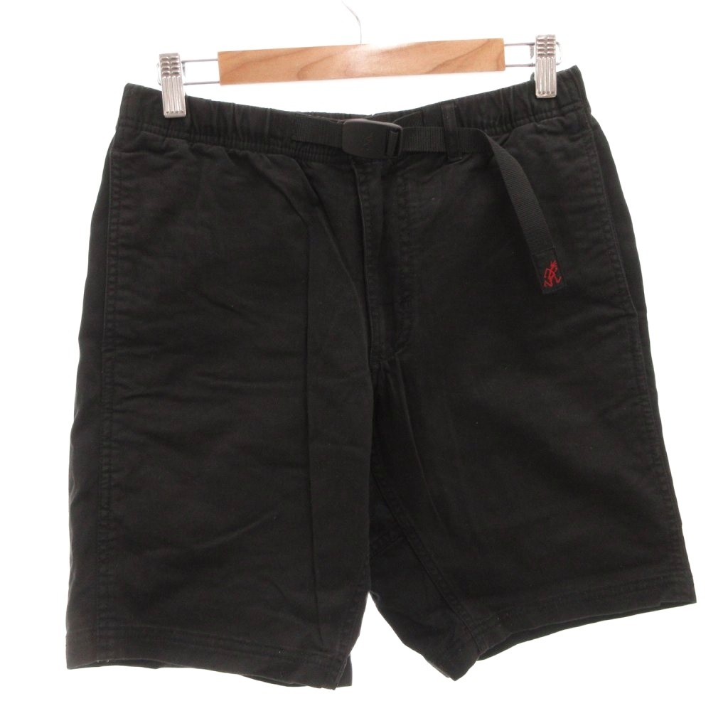 【中古】グラミチ GRAMICCI クライミングパンツ ショーツ ショート ロゴ M 黒 ブラック /FF ■GY12 メンズ 【ベクトル 古着】 260322