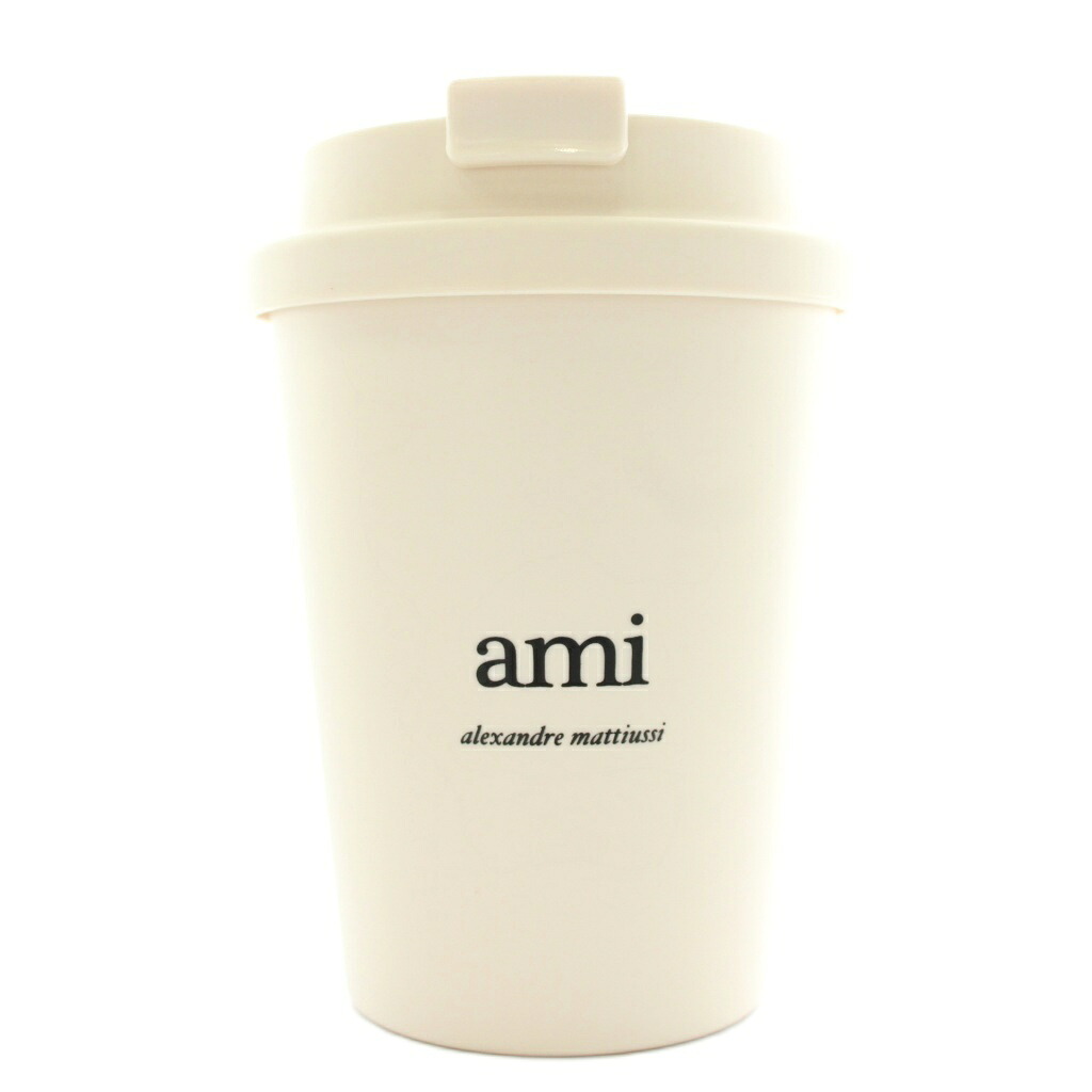 【中古】未使用品 アミ アレクサンドル マテュッシ ami alexandre mattiussi POPUP限定品 タンブラー コーヒーマグ ロゴ オフホワイト /XZ ■GY19 その他 【ベクトル 古着】 260218