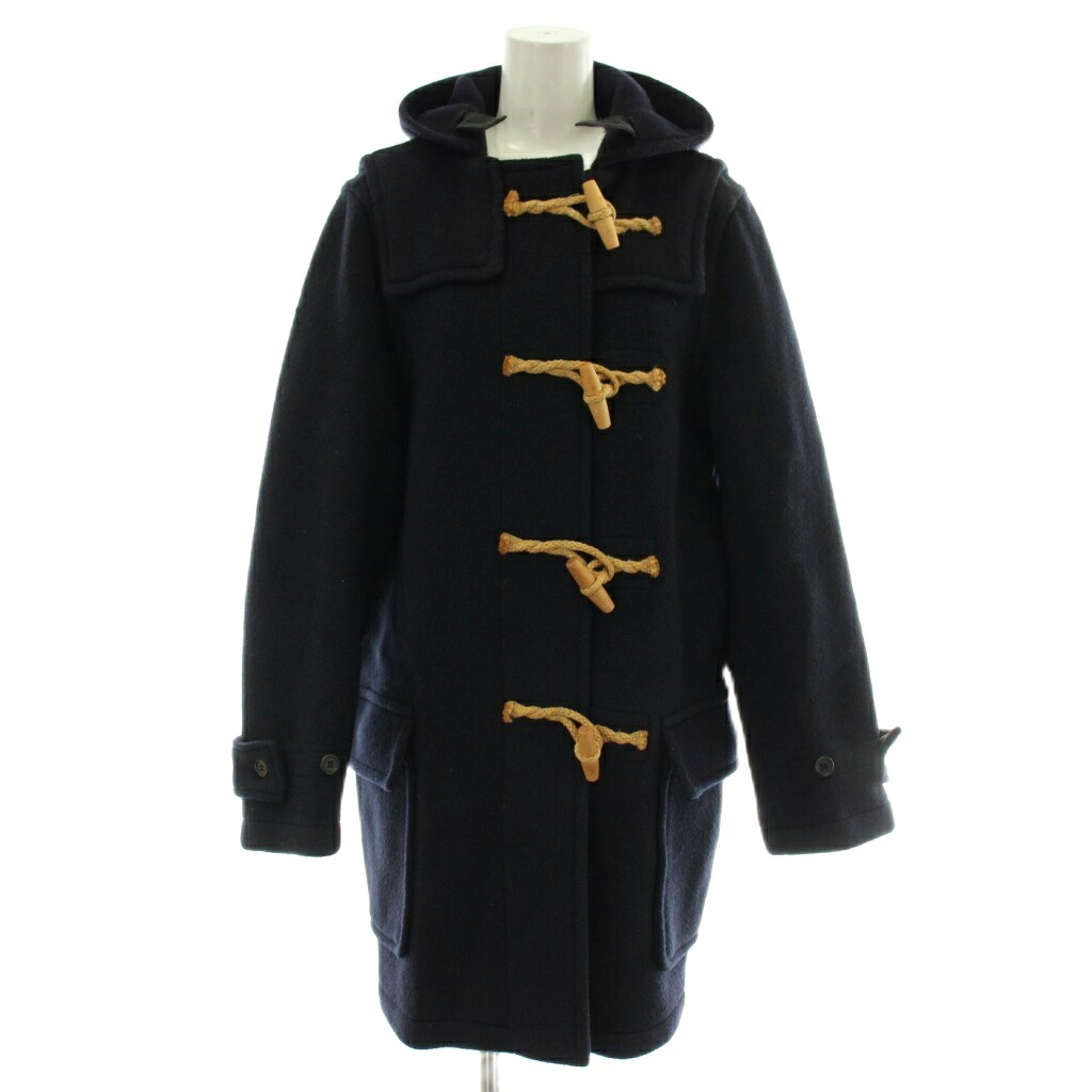 【中古】マーガレットハウエル MARGARET HOWELL ヴィンテージ 連合王国製 ダッフルコート アウター 絨毛 真っただ中 ボンネット トグルボタン 紺 米国海軍 MH-037280 /XZ ■GY19 レディース 【ベクター 古着】 260219 レディースファッション-コート・ジャケット