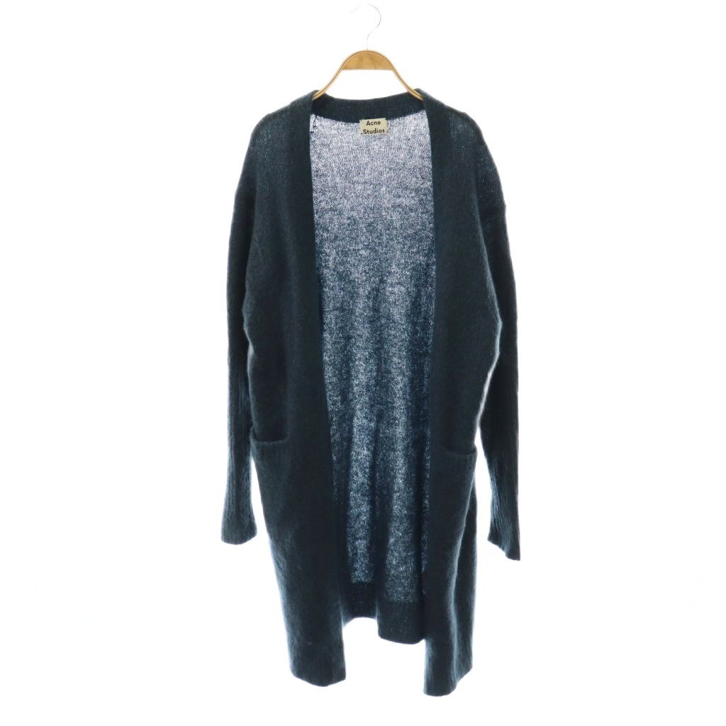【中古】アクネ ストゥディオズ Acne Studios RAYA MOHAIR PAW15 ロングジレー 編み物 モヘア XS 緑であること /HK ■GY19 レディース 【ベクター 古着】 260303