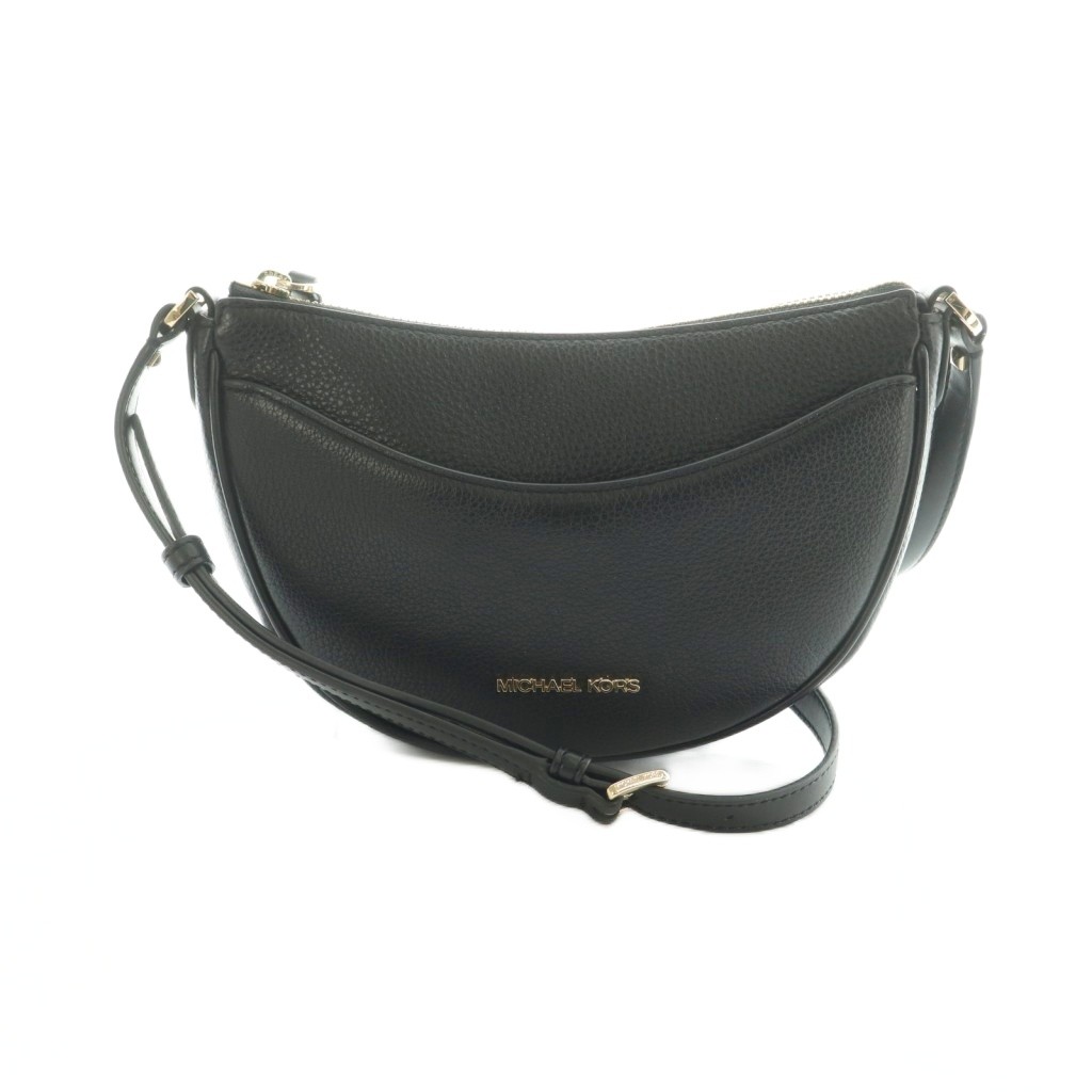 【中古】マイケルコース MICHAEL KORS ショルダーバッグ 半月型 レザー 黒 /MI ■GY18 レディース 【ベクトル 古着】 260311