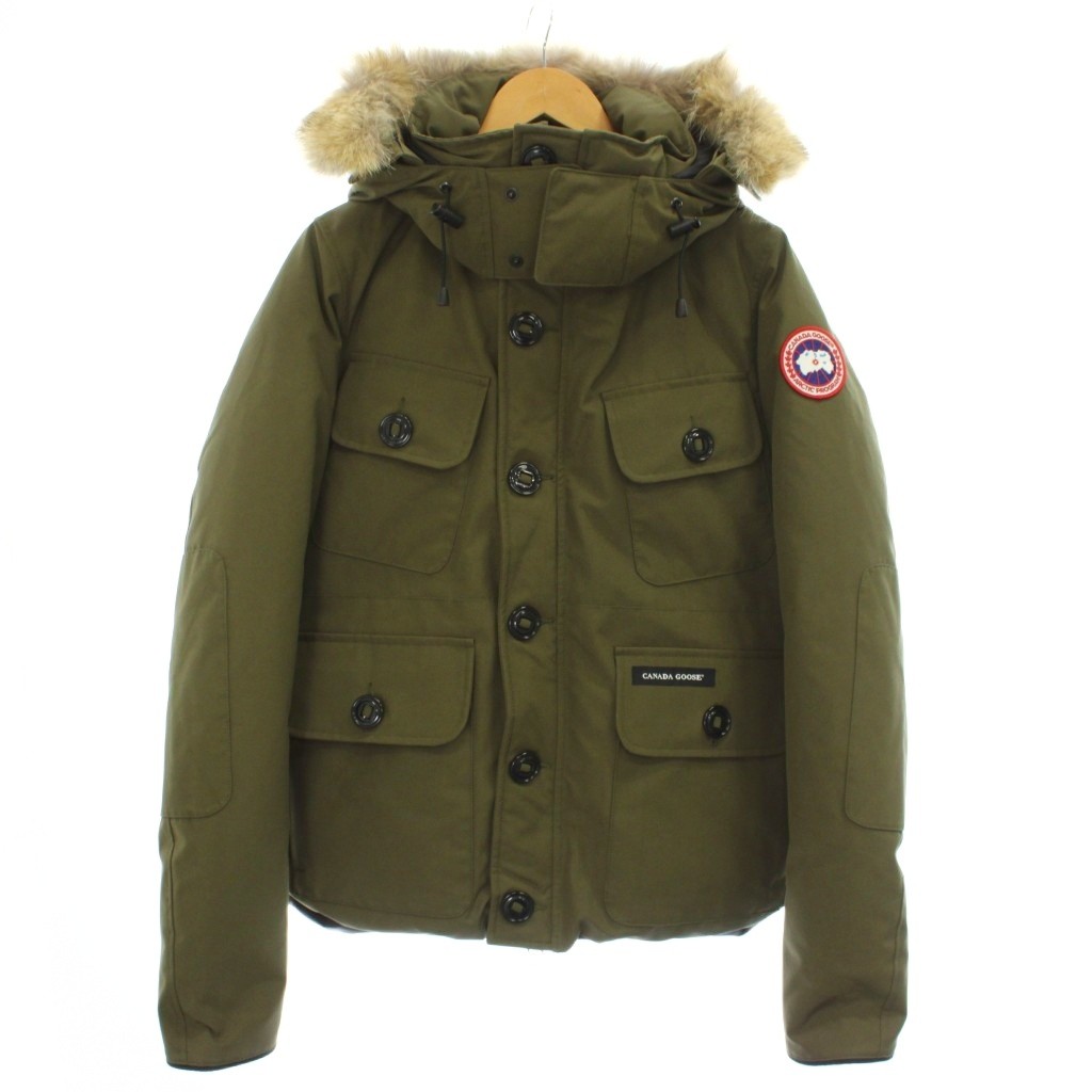 【中古】カナダグース CANADA GOOSE RUSSELL PARKA ラッセルパーカー ダウンジャケット L 緑 オリーブグリーン 2301JM /MW ■GY18 メンズ 【ベクトル 古着】 260219｜ブランド古着ベクトルプレミアム店