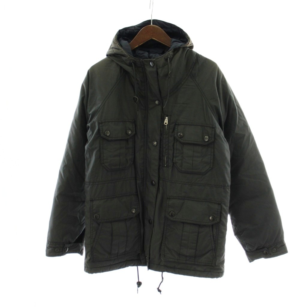 【中古】ナイジェルケーボン NIGEL CABOURN 落ち込む上衣 48 黒 黒いこと フーディー 長袖 遊撃手丈 0850030004 /PP ■GY12 メンズ 【ベクター 古着】 260227