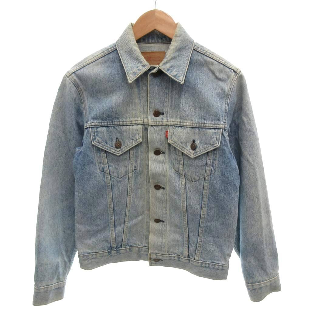 【中古】リーバイス Levi's 90's USA製 デニムジャケット Gジャン ウォッシュ 38 ライトブルー /YJ ■GY12 メンズ 【ベクトル 古着】 260319