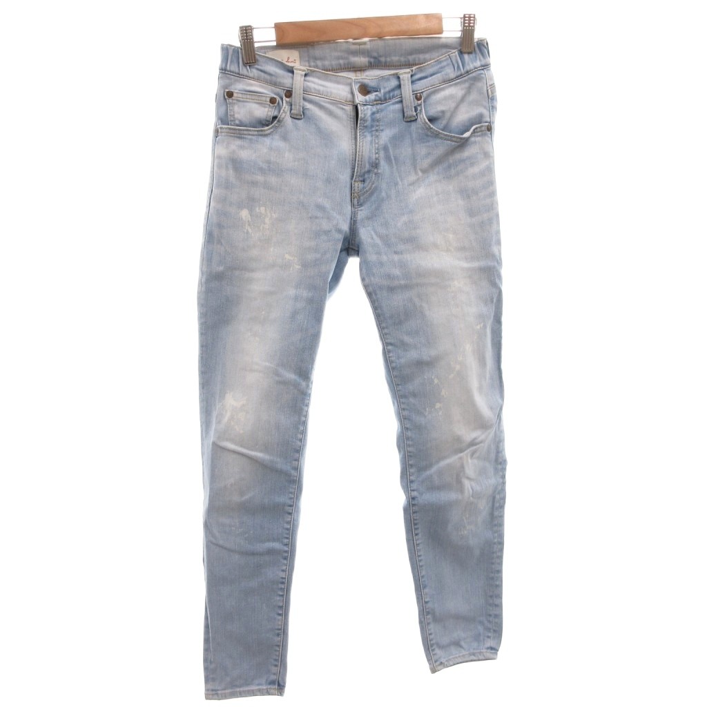 【中古】ビッグジョン Big John キャロットレグ デニムパンツ ジーンズ スキニー ストレッチ 26 ライトインディゴ MMM134J /FF ■GY12 レディース 【ベクトル 古着】 260325
