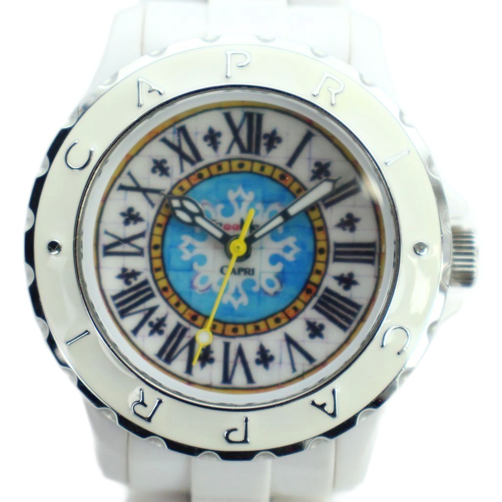 【中古】カプリウオッチ CAPRI WATCH Freemen フリーマン 腕時計 ウォッチ クォーツ ローマン 白 ホワイト ■GY18 /MQ レディース 【ベクトル 古着】 260311