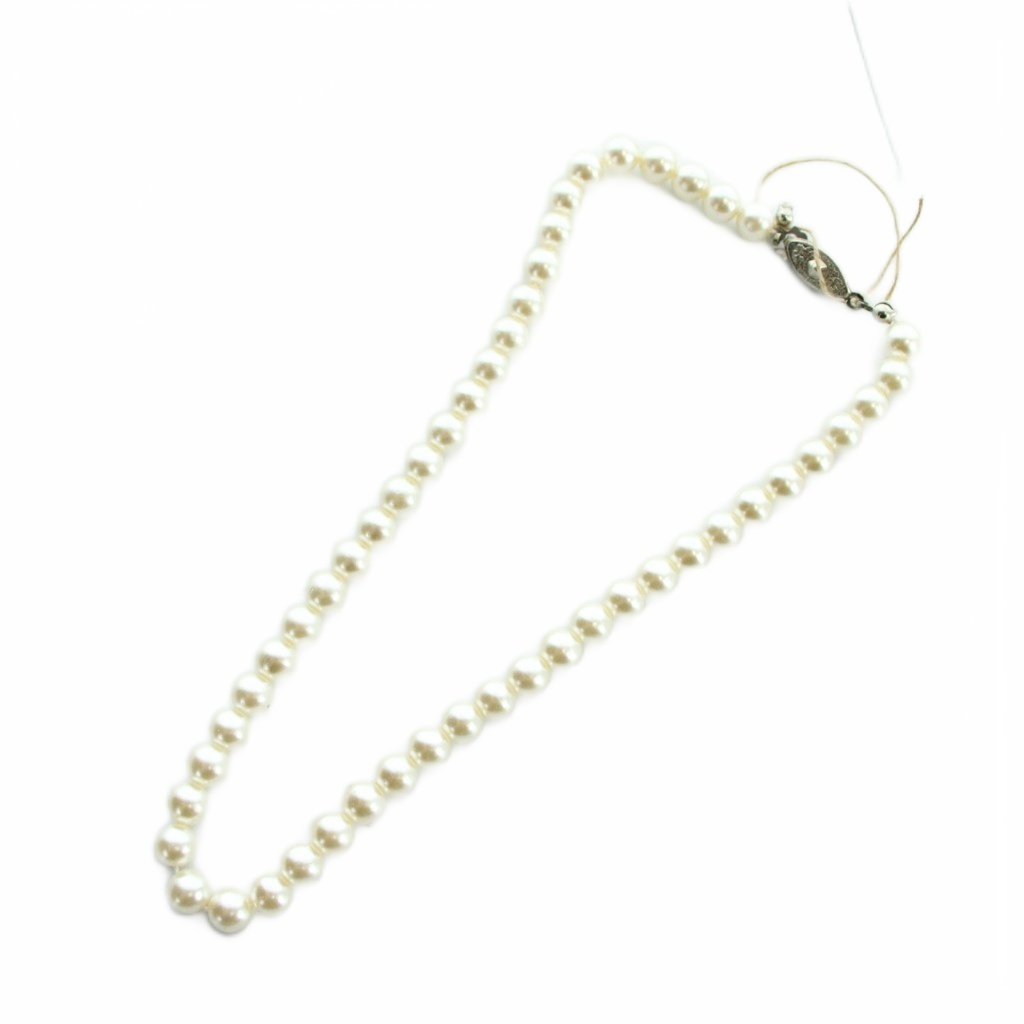【中古】ノーブランド品 ネックレス アクセサリー リアルパール 真珠 6mm 白 ホワイト ■GY11 /MQ レディース 【ベクトル 古着】 260308