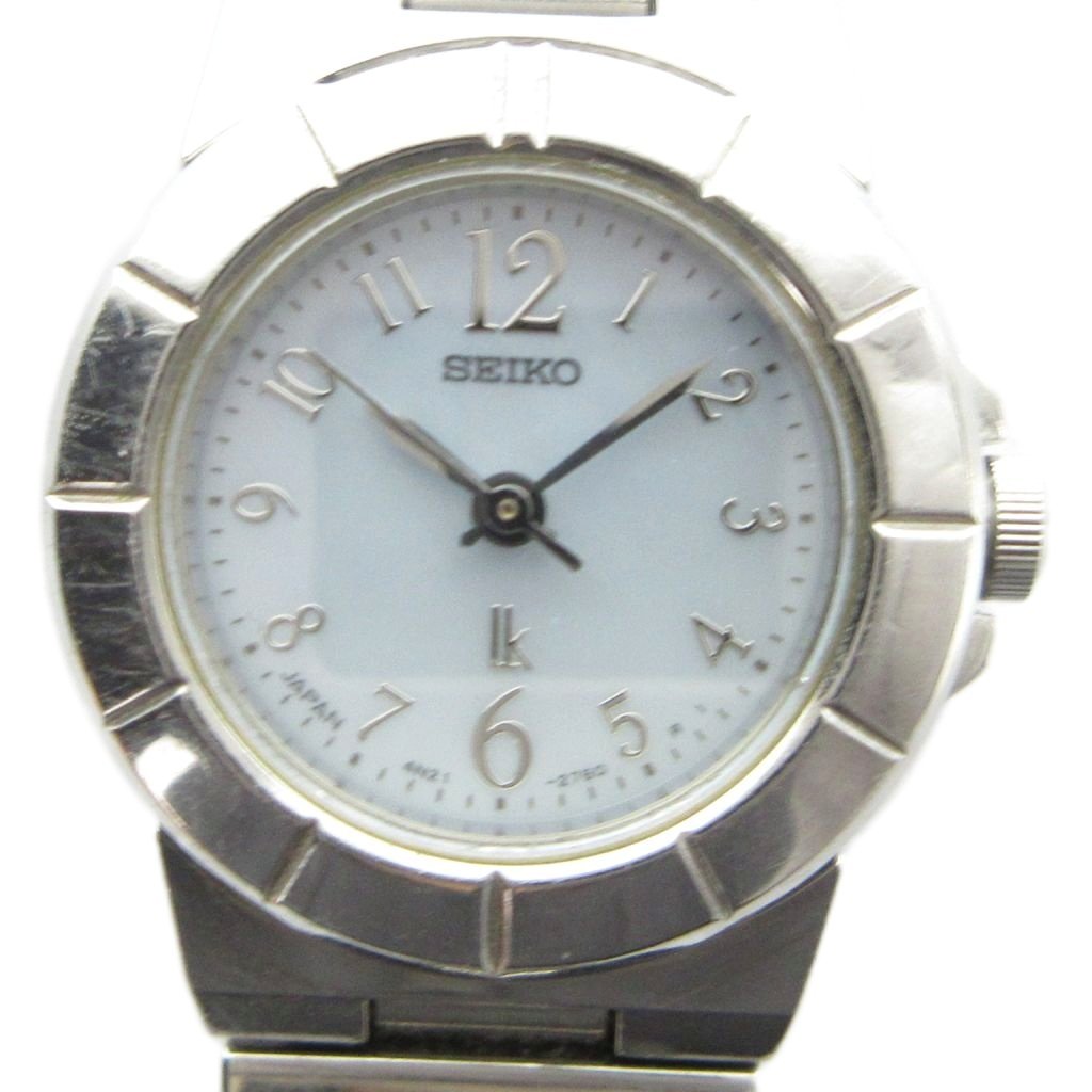【中古】セイコー SEIKO ルキア LUKIA 4N21-1130 腕時計 ウォッチ クォーツ 青文字盤 シルバー色 ■GY18 /MQ レディース 【ベクトル 古着】 260413