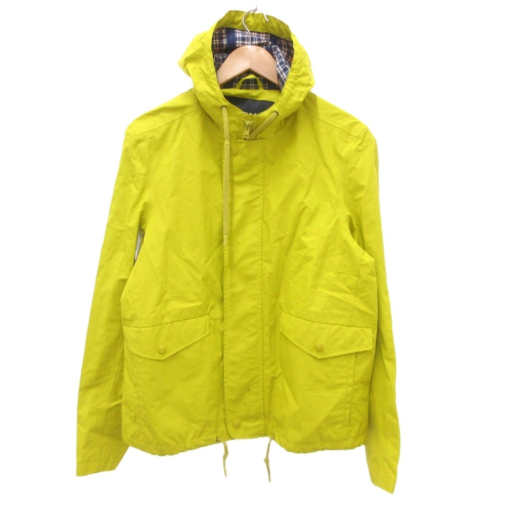 【中古】地獄ノ HERNO マウンテンパーカ 上衣 ジップアップ ボンネット 50 黄 黄み /JS ■GY18 メンズ 【ベクター 古着】 260319 パーカー-メンズファッション