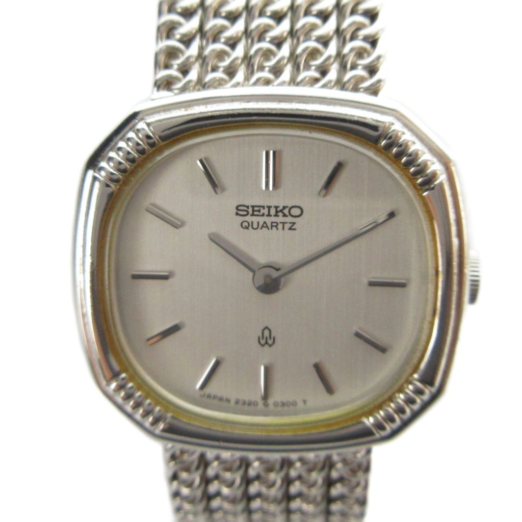 【中古】セイコー SEIKO 2320-5200 腕時計 ウォッチ クォーツ ロゴ シルバー色 ■GY11 /MQ レディース 【ベクトル 古着】 260413
