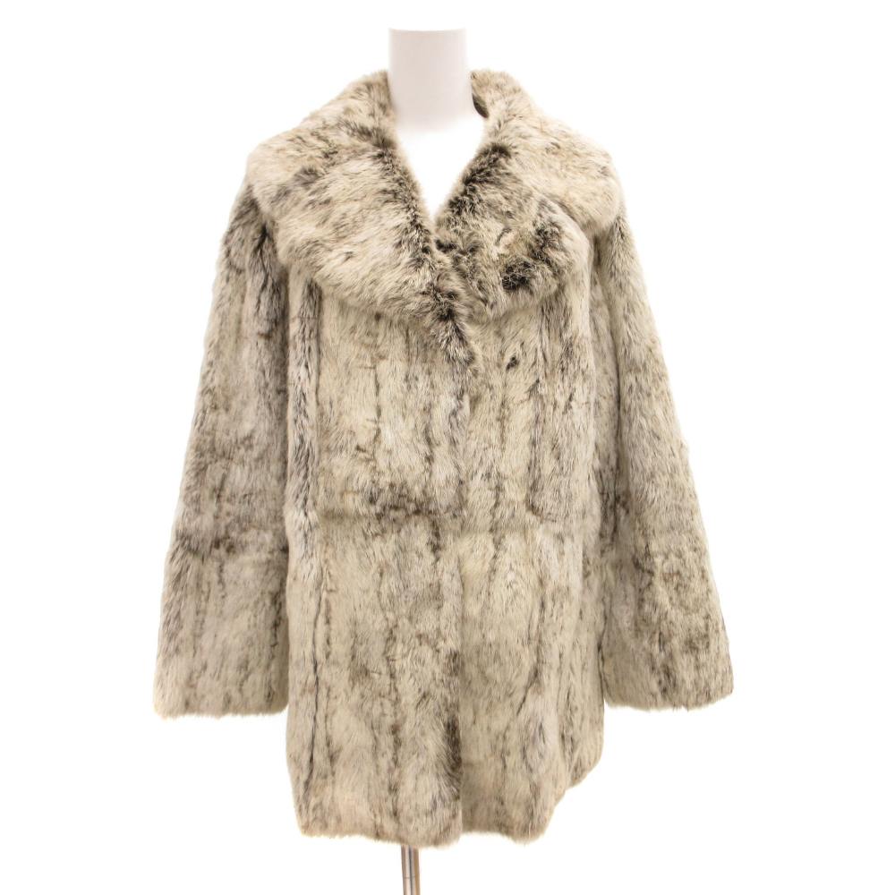 【中古】WHITE BEAR ラビットファーコート ジャケット 毛皮 白 ホワイト /JS ■GY18 レディース 【ベクトル 古着】 260323 9,675円