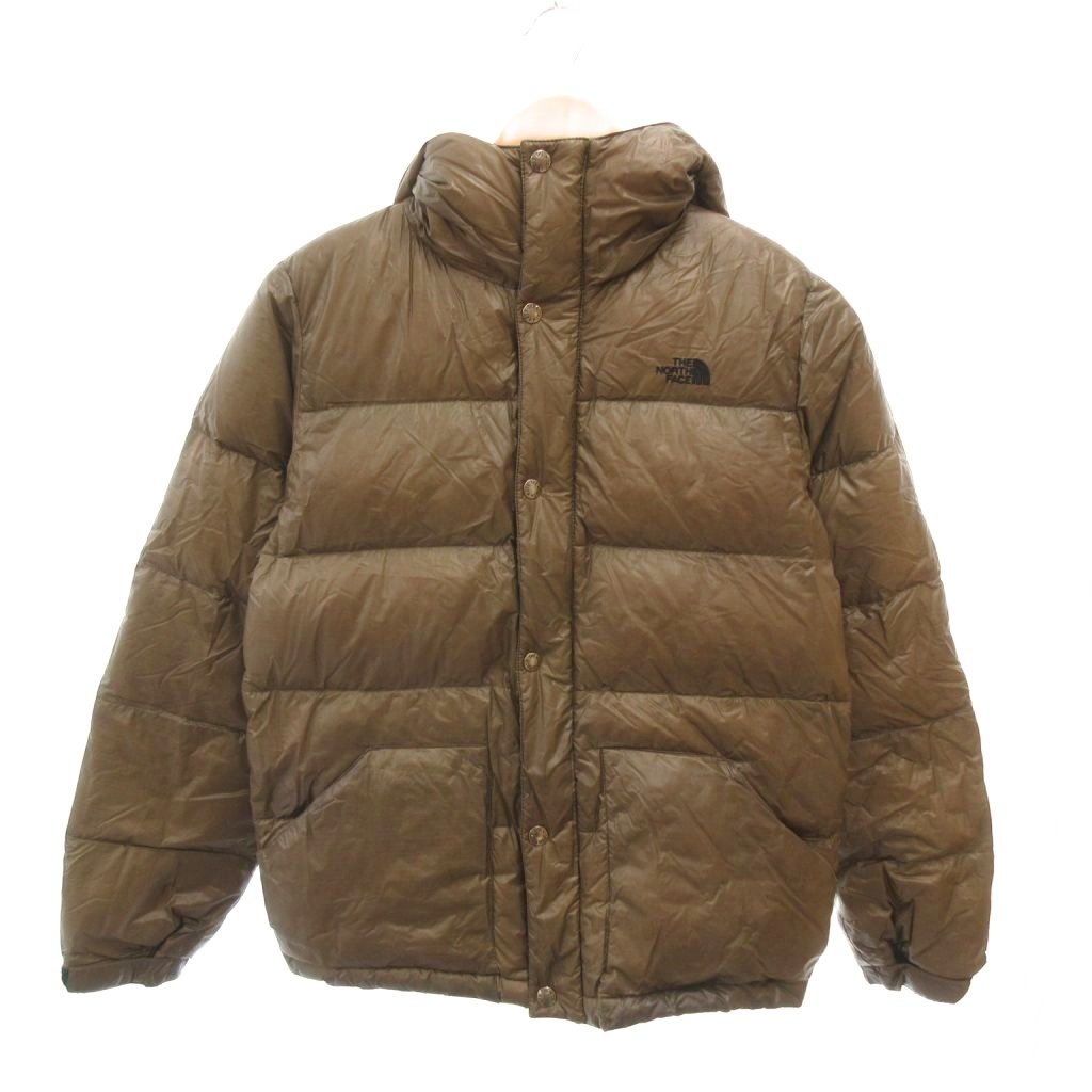 【中古】ザノースフェイス THE NORTH FACE ND18811 SIERRA SHORT HOODIE シェラショートフーディー ダウンジャケット ロゴ S 茶 ブラウン /YJ メンズ 【ベクトル 古着】 260317|ブランド古着ベクトルプレミアム店