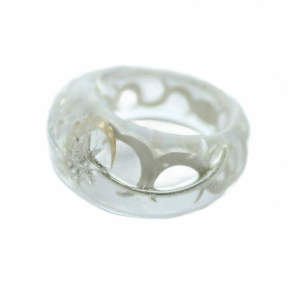 【中古】スタージュエリー STAR JEWELRY アクリルリング アクセサリー 指輪 ムーン スター K18 SV925 13号 クリア■GY19 /MQ レディース 【ベクトル 古着】 260319 15,675円