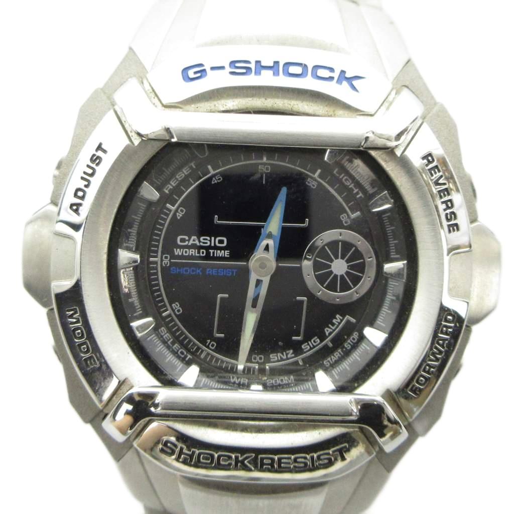 【中古】カシオジーショック CASIO G-SHOCK ジャンク品 G-520SCD ウオッチ 御覧になる 石英 アナデジ ロゴタイプ しろがね色色 ■GY18 /MQ メンズ 【ベクター 古着】 260428