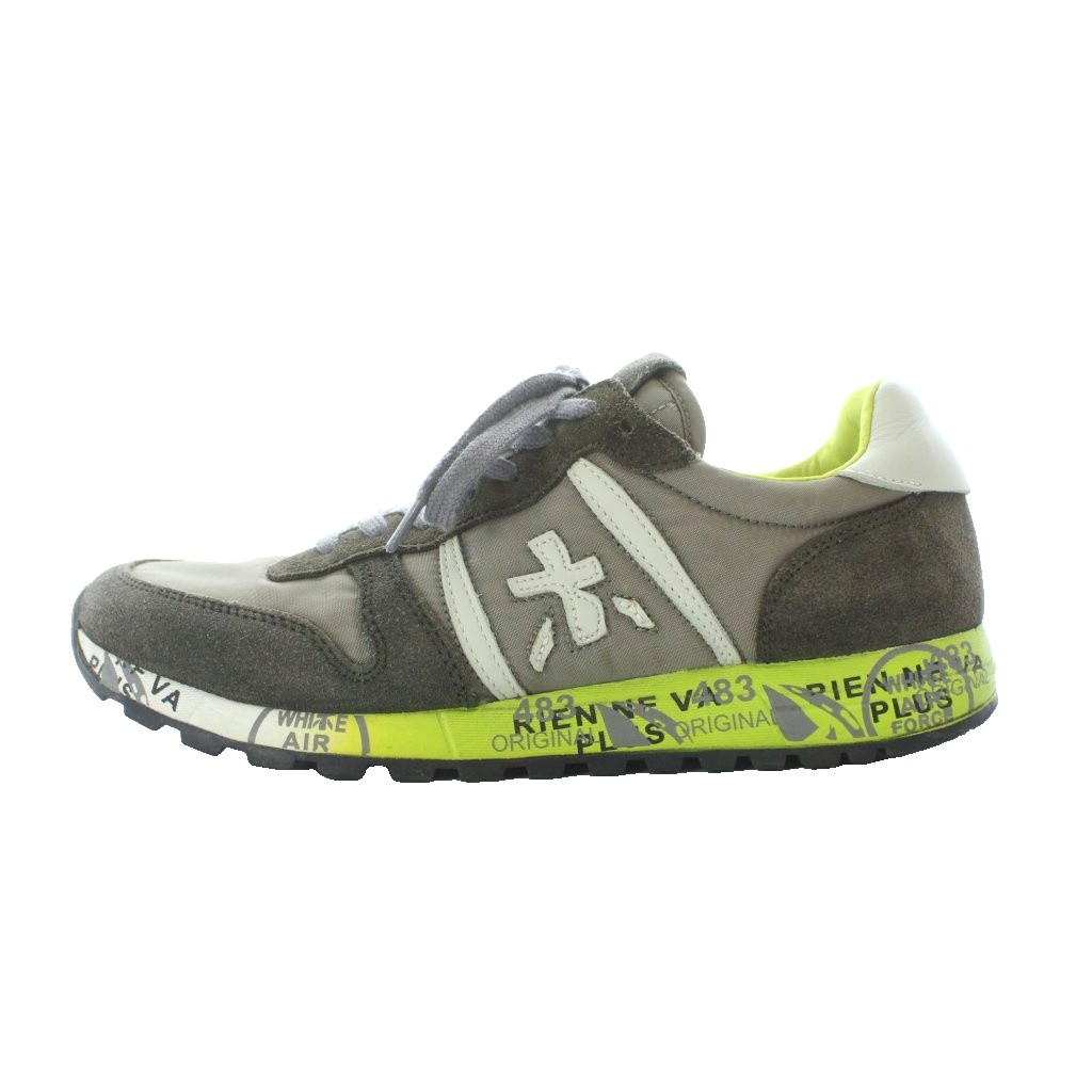 【中古】プレミアータ PREMIATA スニーカー ローカット 39 24.5cm 25cm チャコールグレー サイドロゴ ソールプリント ■GY35 /RI ■OS レディース 【ベクトル 古着】 260330
