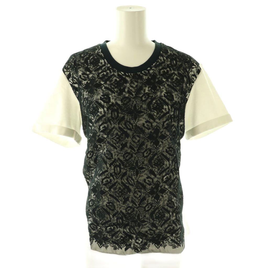 【中古】ルイヴィトン LOUIS VUITTON ティーシャツ カットソー 半袖 スピード競技 36 黒いこと 白いこと /DF ■GY18 レディース 【ベクター 古着】 260318