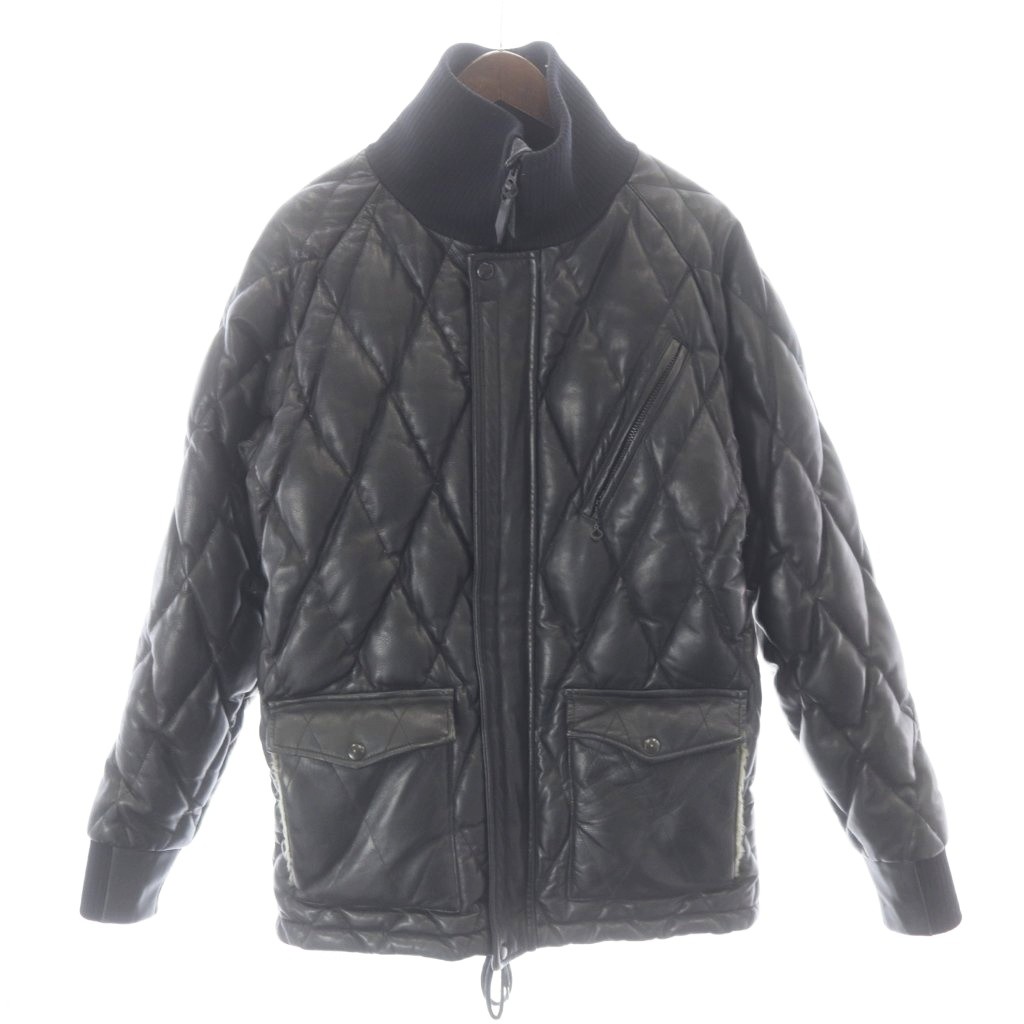 【中古】ウエストライド WEST RIDE ALL NEW RACING DOWN JACKET オールニュー レーシング ダウンジャケット 馬革 ホースハイド レザー キルティング L 黒 ブラック HJ-02L /MW ■GY18 メンズ 【ベクトル 古着】 260321 82,995円