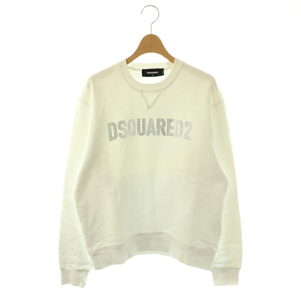 【中古】ディースクエアード DSQUARED2 汗水 調教師 生産ライン石ころ ティーシャツ 長袖 S 白 /HK ■GY42 メンズ 【ベクター 古着】 260324