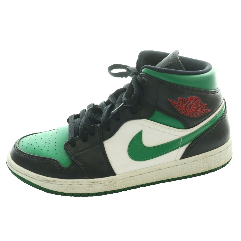 【中古】ナイキ NIKE エアジョーダン1 ミッド パイン緑であること Air Jordan 1 Mid Pine Green ハイカットスニーカー US9.5 27.5珊 緑 緑であること 黒 黒いこと 554724-067 /SS ■os メンズ 【ベクター 古着】 260326
