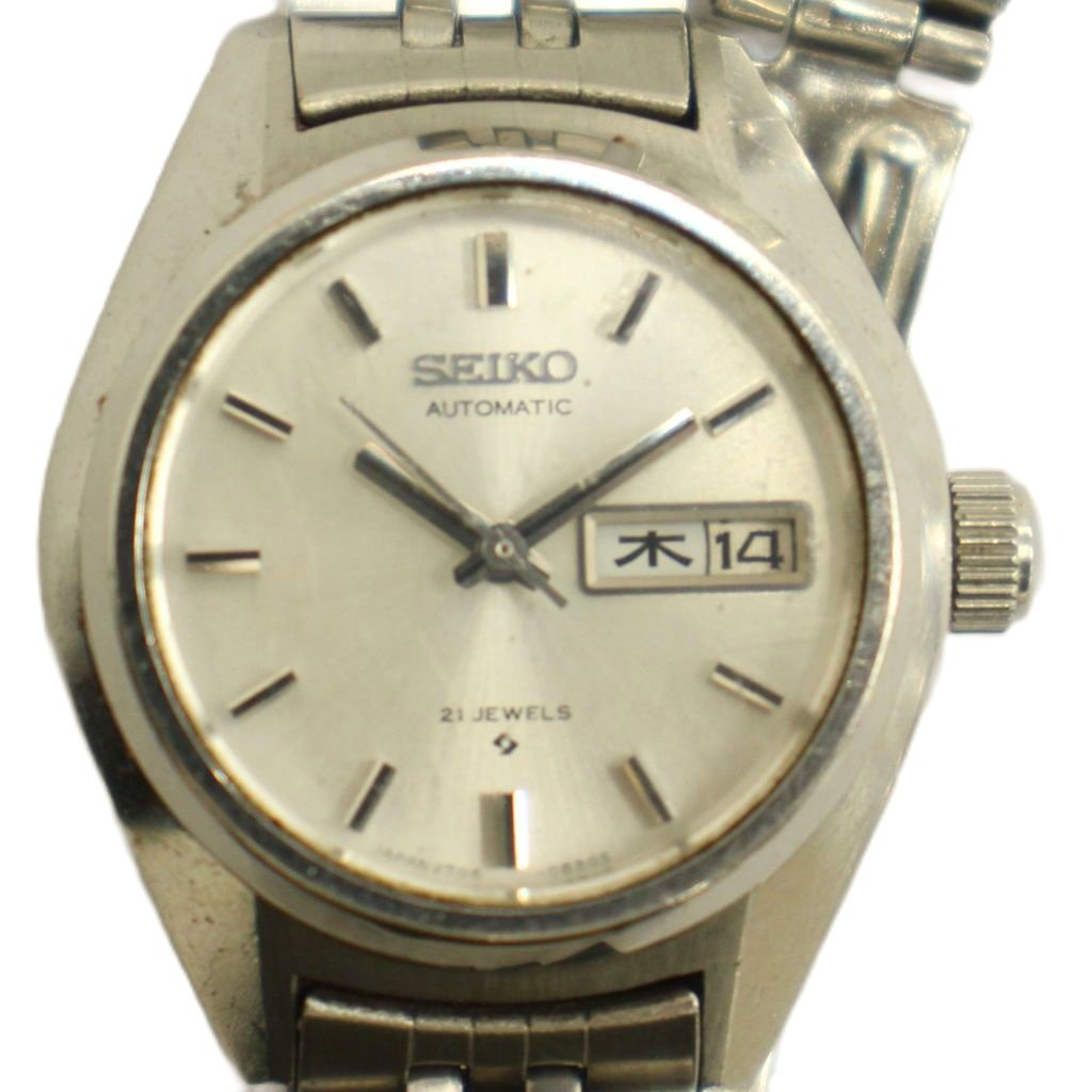 【中古】セイコー SEIKO 2706-0290 腕時計 ウォッチ 自動巻きロゴ シルバー色 ■GY11 /MQ レディース 【ベクトル 古着】 260323