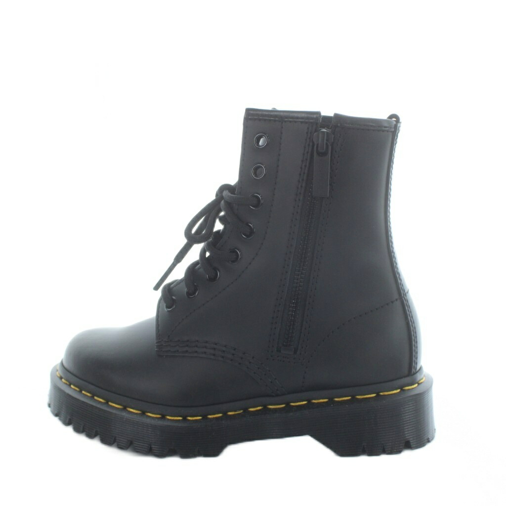 【中古】未当てはめる品 お医者さんマーチン DR.MARTENS 42726001 1460 ZIP BEX 8大広間 遊撃手ブーツ ロゴタイプ なめし革 UK3 22糎 黒 黒いこと ■GY18 /MQ レディース 【ベクター 古着】 260314