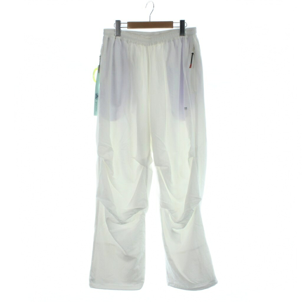 【中古】未使用品 マジックスティック MAGIC STICK 25FW-MS10-028 NEW TRAINING TRACK PANTS ナイロンパンツ ストレート タグ付き L 白 ホワイト ■GY72 /MQ メンズ 【ベクトル 古着】 260319
