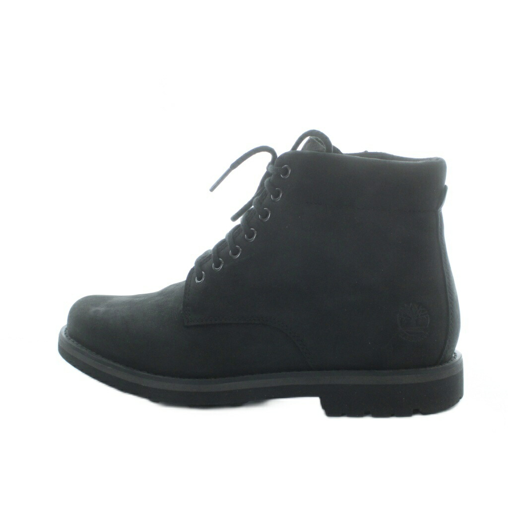 【中古】ティンバーランド Timberland 肺結核1A44ZN015 Alden Brook Mid Zip Up Waterproof Boot 遊撃手ブーツ ロゴタイプ スエードクロス 27糎 黒 黒いこと ■GY18 /MQ メンズ 【ベクター 古着】 260315
