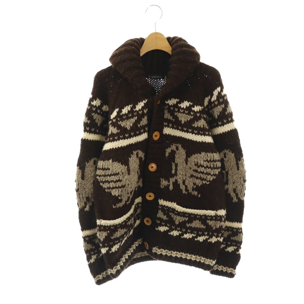 【中古】マークストア MARK STORE カウチンセーター ニットジャケット カーディガン M ブラウン /DF ■GY12 メンズ 【ベクトル 古着】 260326