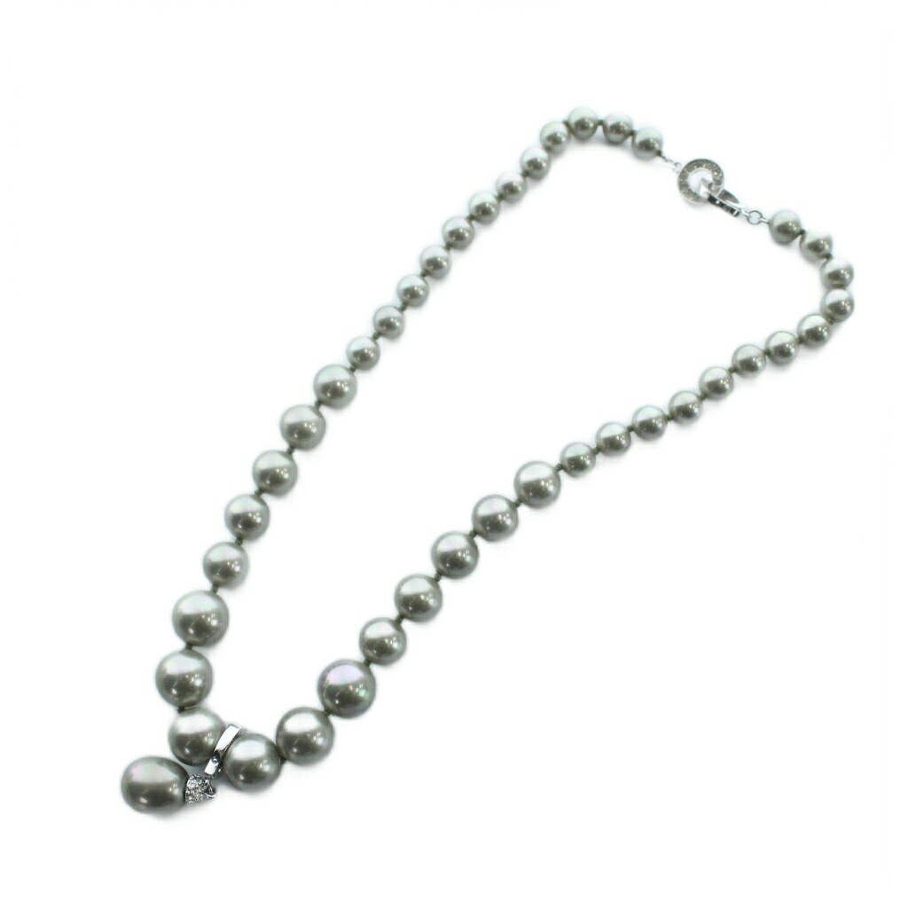 【中古】ヴァンドーム VENDOME パールネックレス アクセサリー 真珠 ラインストーン シルバー色 ■GY12 /MQ レディース 【ベクトル 古着】 260316