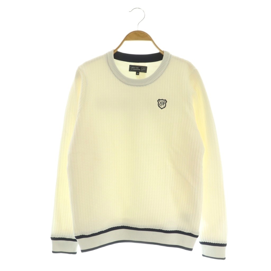 【中古】ゾーイ ZOY 23AW WOMEN PROOF PLUS STRETCH ゴルフ御召しもの 編み物 プルオーバー 長袖 うつり変わり ワーヘル 38 白いこと /MY ■os ■GY69 レディース 【ベクター 古着】 260406