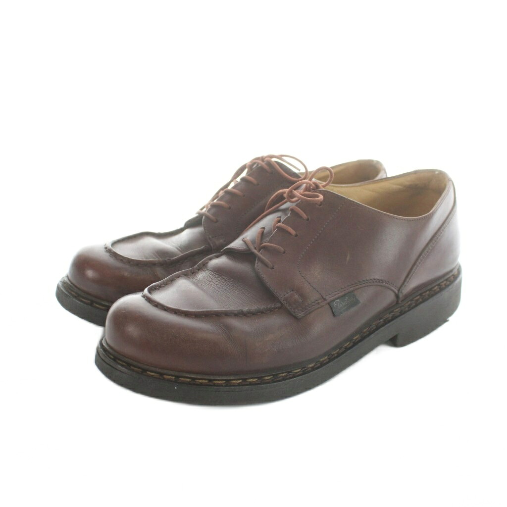 【中古】パラブーツ Paraboot 53131 ビジネスシューズ 革靴 ロゴ レザー 外羽根 レースアップ 7 26cm 茶 ブラウン ■GY18 /MQ メンズ 【ベクトル 古着】 260322
