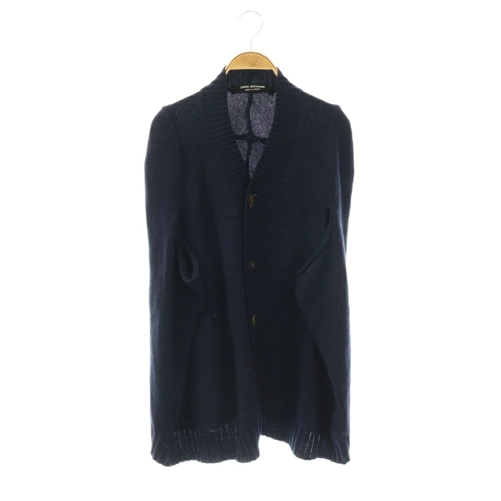 【中古】ジュンヤワタナベ JUNYA WATANABE コムデ給仕 COMME des GARCONS AD1996 ヴィンテージ アーカイブ 編み物 より良い うつり変わり 米国海軍 紺 JN-040120 ■GY18 メンズ 【ベクター 古着】 260401