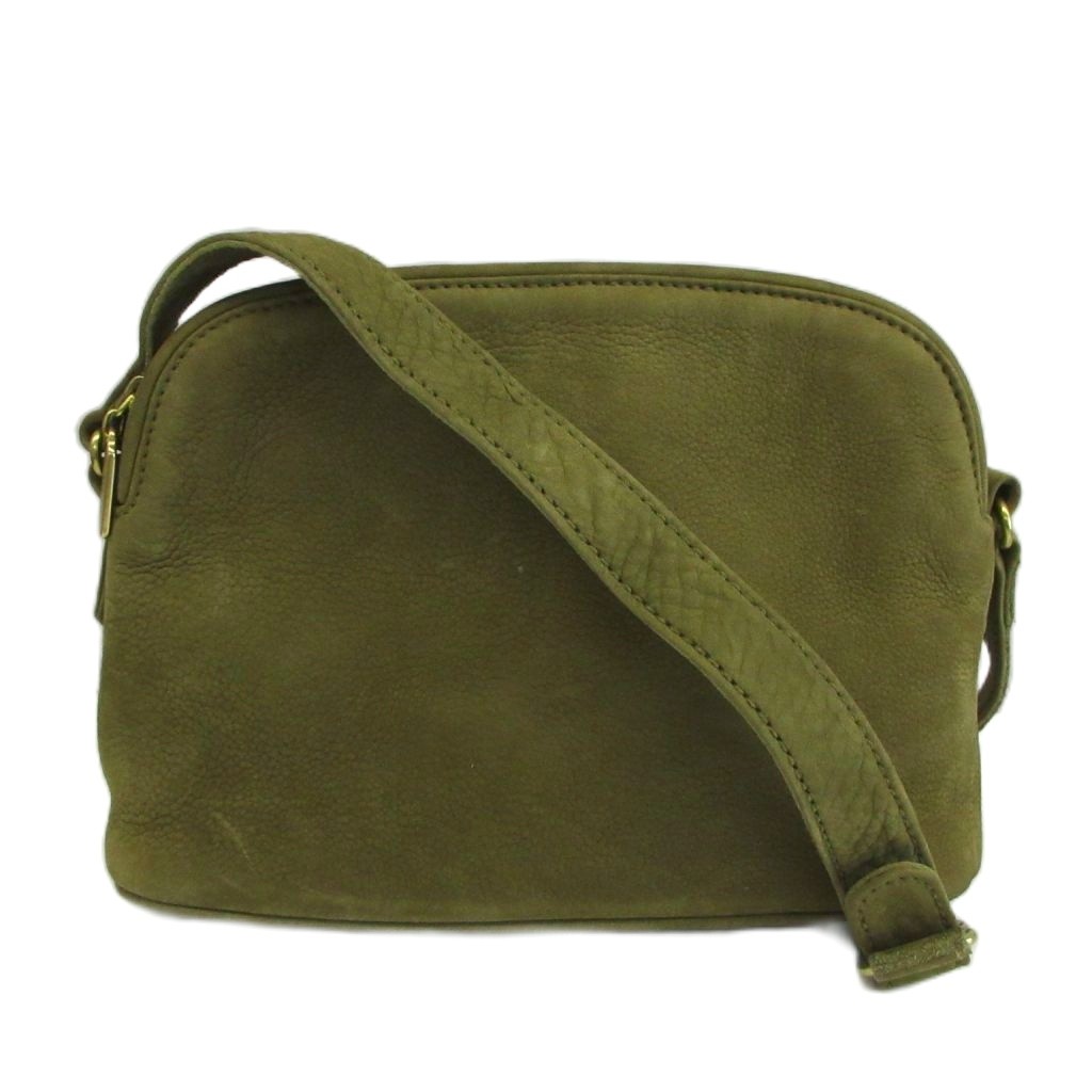 【中古】コーチ COACH オールドコーチ ソノマ Sonoma ショルダーバッグ ヌバックレザー Wジップ カーキ 4941 /XZ ■GY18 レディース 【ベクトル 古着】 260425|ブランド古着ベクトルプレミアム店