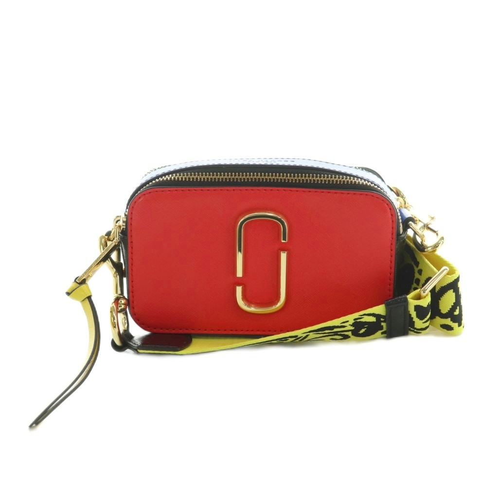 【中古】マークジェイコブス MARC JACOBS ザ スナップ ショルダーバッグ 真四角型 マルチ色つや /MI ■GY17 レディース 【ベクター 古着】 260401