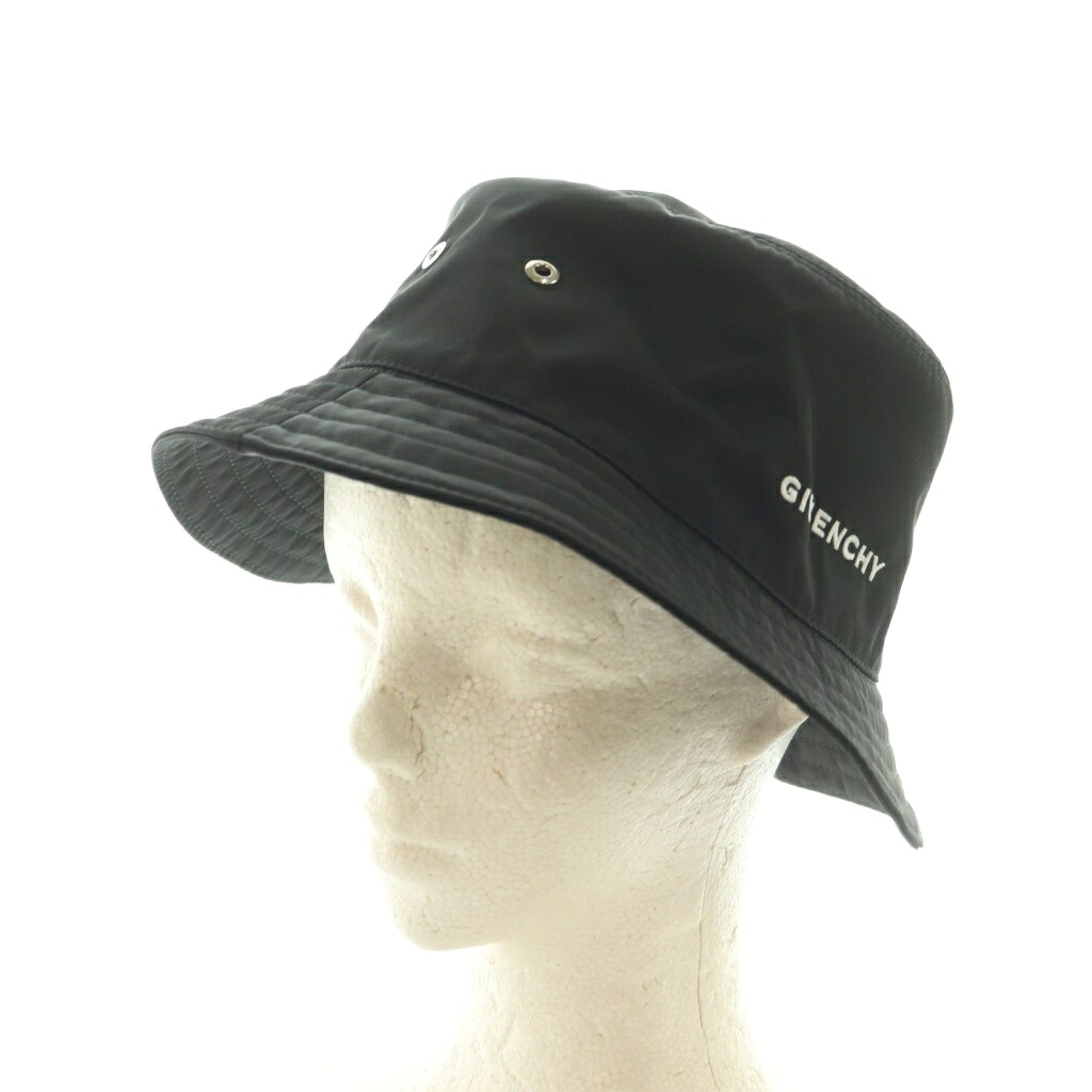 【中古】ジバンシィ GIVENCHY 帽子 バケットハット 黒 BPZ05BP0DM /MI ■GY17 メンズ 【ベクトル 古着】 260330