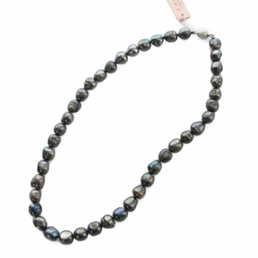 【中古】ノーブランド品 ネックレス アクセサリー 真珠 リアルパール グレー ■GY18 /MQ レディース 【ベクトル 古着】 260330