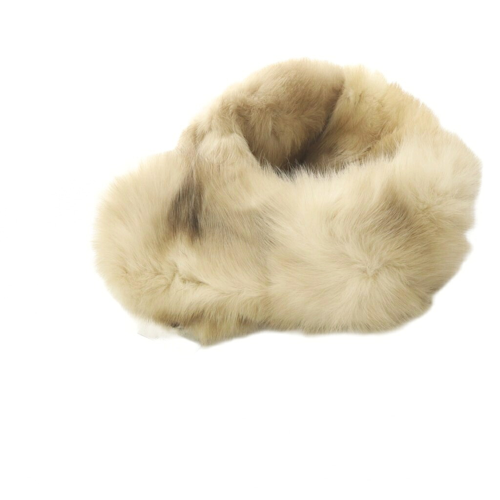 【中古】未当て嵌める品 否ブランド名 えり巻き ティペット ロシアンセーブル えり巻き 65×8珊 ベージュ /SR ■GY18 レディース 【ベクター 古着】 260409