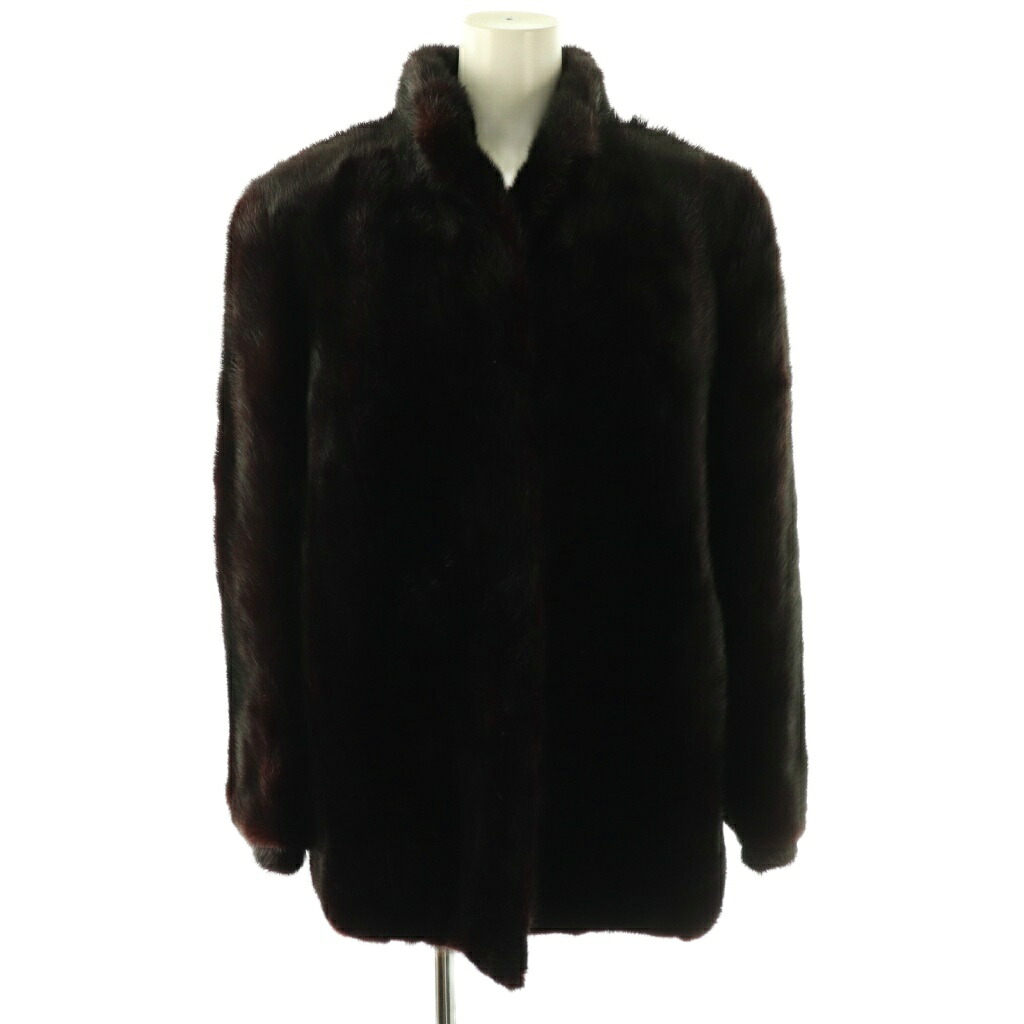【中古】ノーブランド ファーコート ハーフコート アウター 13 ダークブラウン /DF ■GY05 レディース 【ベクトル 古着】 260331|ブランド古着ベクトルプレミアム店