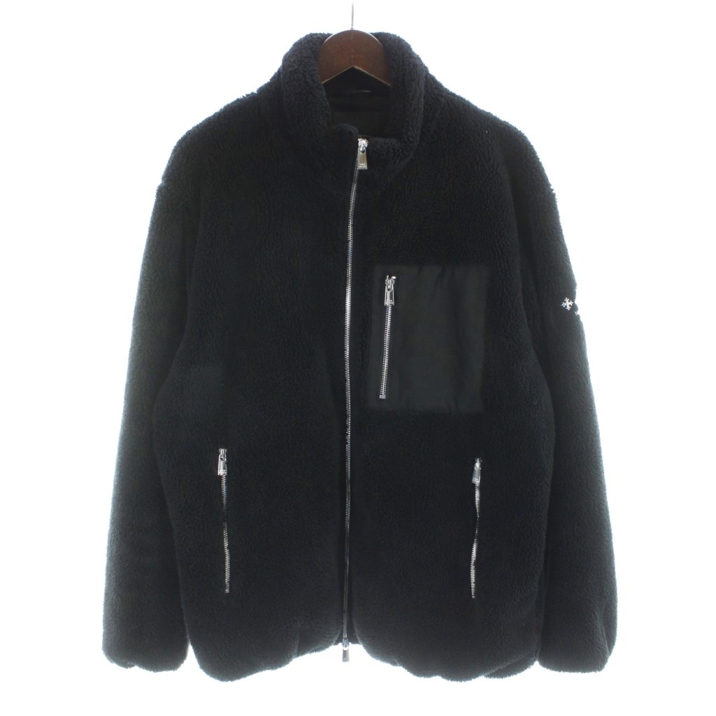 【中古】タトラス TATRAS MONREALE モンレアレ ボア ジャケット フリース 3 黒 ブラック MJXA0213033588 /MW ■GY18 メンズ 【ベクトル 古着】 260404