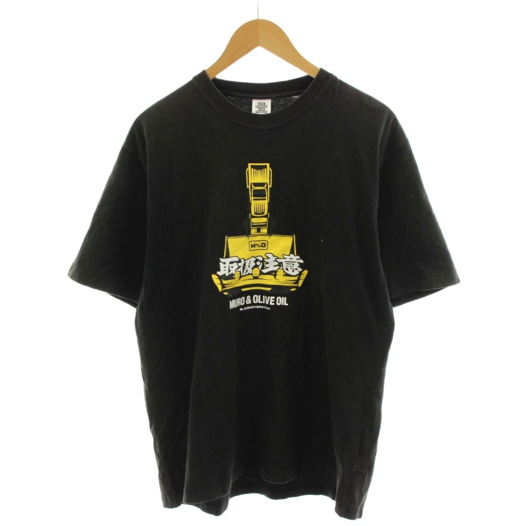 【中古】ブラックアイパッチ THE BLACK EYE PATCH Tシャツ L 黒 ブラック グラフィックプリント ラウンドネック 半袖 /AN31 ■GY99 メンズ 【ベクトル 古着】 260407