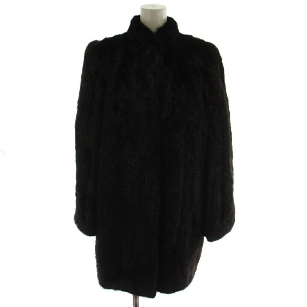【中古】ルパンファー LUPIAN FUR ファーコート 毛皮コート 13 ダークブラウン ミンク ハーフ丈 /GG ■GY13 レディース 【ベクトル 古着】 260409|ブランド古着ベクトルプレミアム店