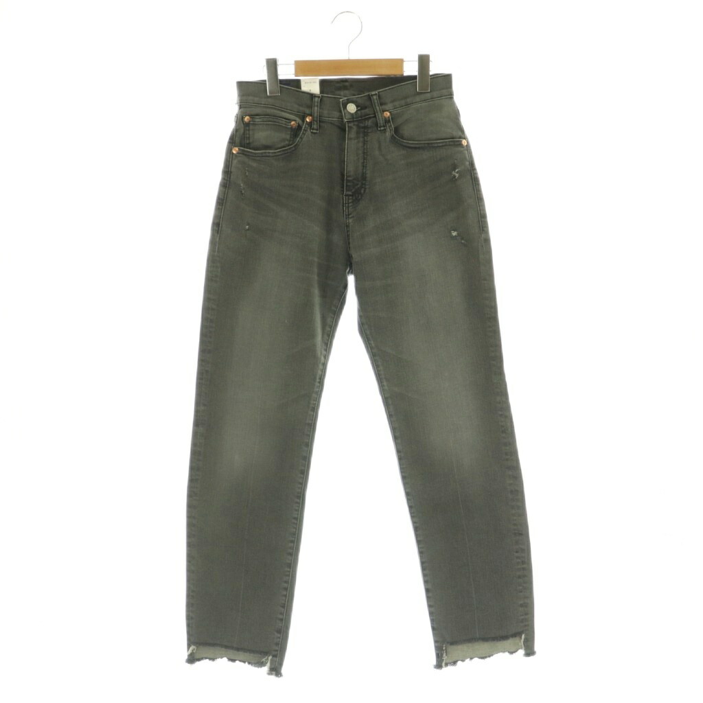 【中古】未使用品 ビッグジョン Big John × SURT デニムパンツ ジーンズ カットオフ ストレート ダメージ加工 M グレー MXSR15B-BK02 /MI ■GY19 レディース 【ベクトル 古着】 260413