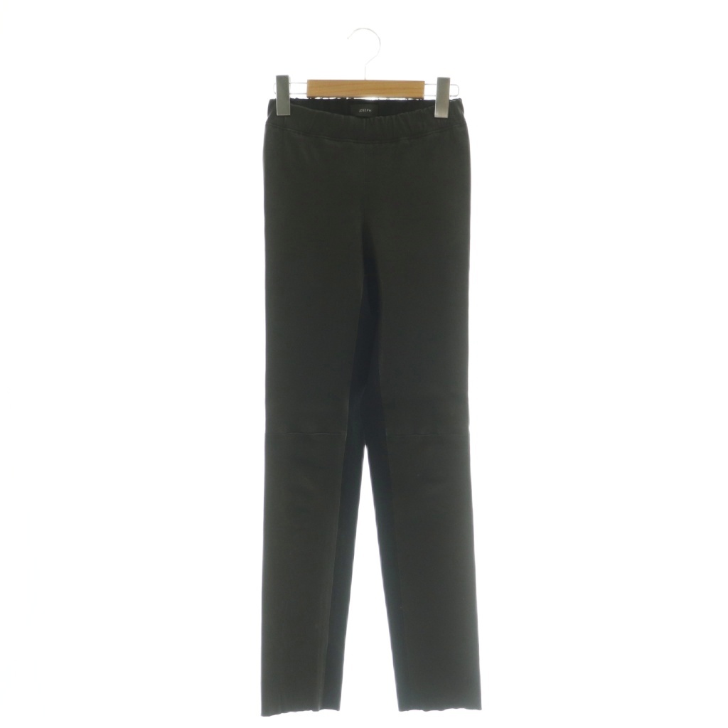 【中古】ジョセフ JOSEPH レザーパンツ ラムレザー 切替 スキニー 34 ブラック /CX ■GY19 レディース 【ベクトル 古着】 260413