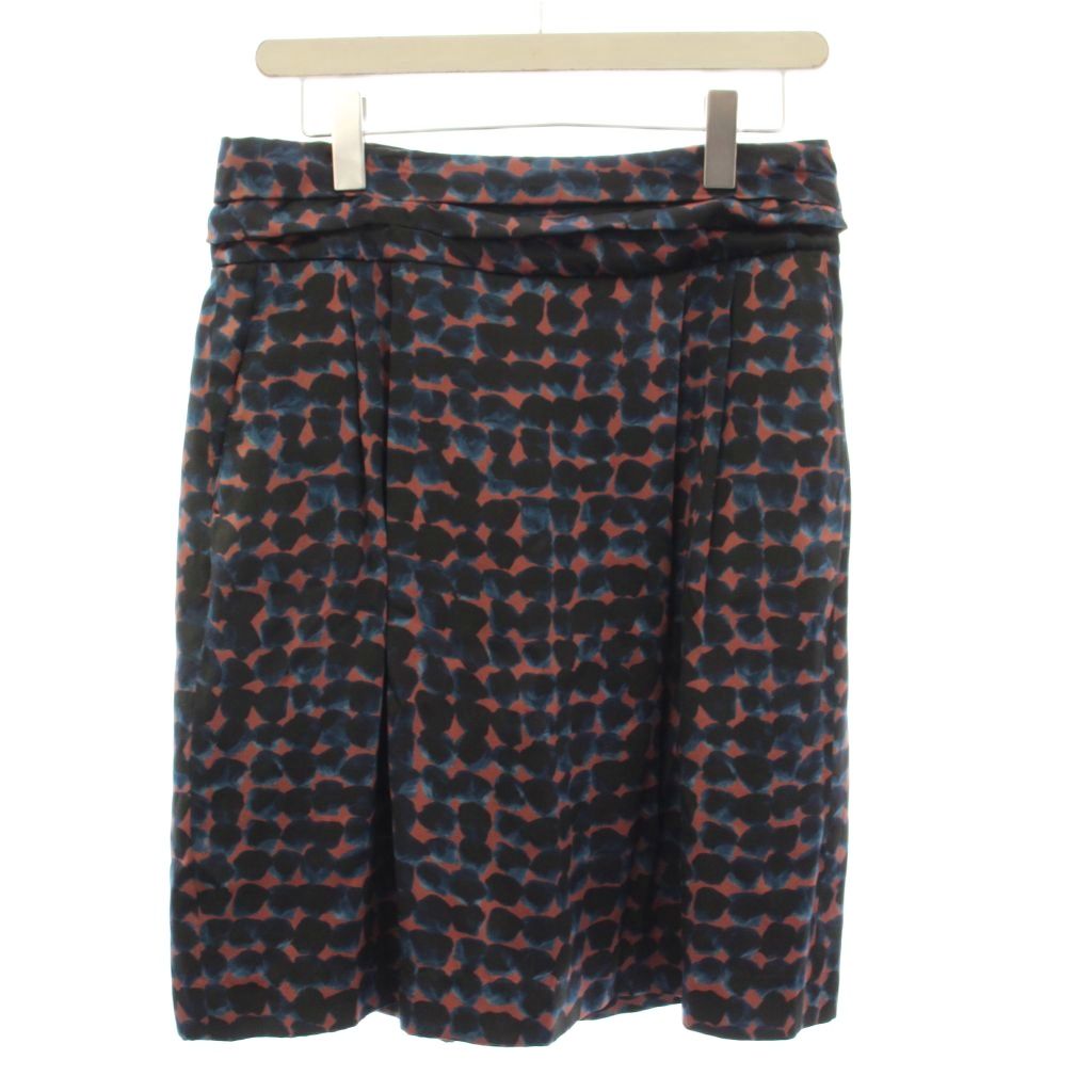【中古】ドリスヴァンノッテン DRIES VAN NOTEN スカート 絹 シルク S 紺 赤 総柄 ひざ丈 /JP ■GY11 レディース 【ベクトル 古着】 260409 8,502円