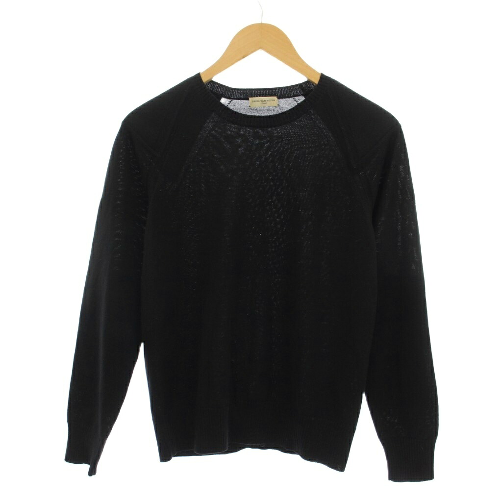 【中古】ドリスヴァンノッテン DRIES VAN NOTEN ニット セーター S 長袖 黒 ラグランスリーブ /JP ■GY11 レディース 【ベクトル 古着】 260409