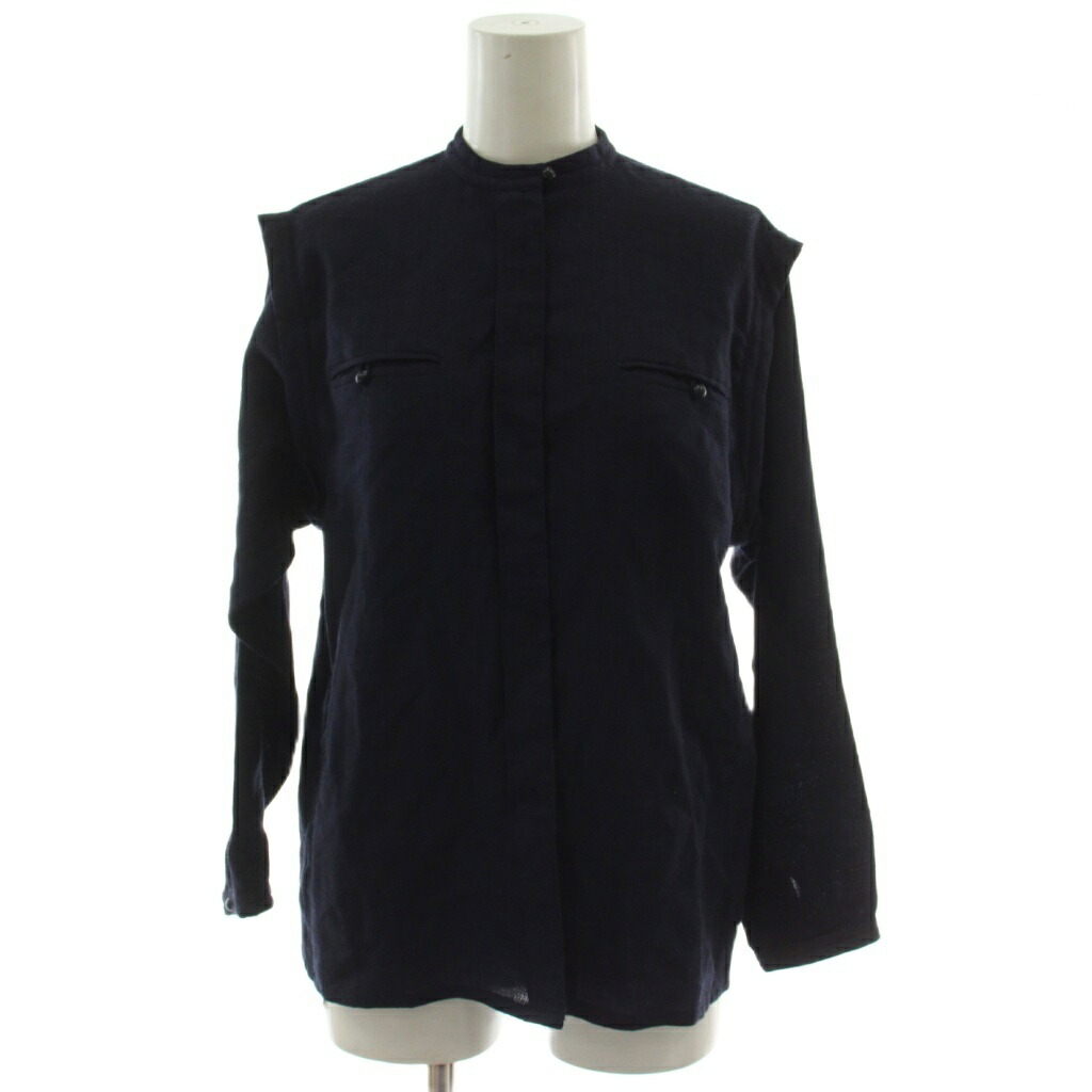 【中古】ディオール Christian Dior プルオーバー トップ S 紺 米国海軍 長袖 ハイネック Y-TK03 /GG ■GY11 レディース 【ベクター 古着】 260410