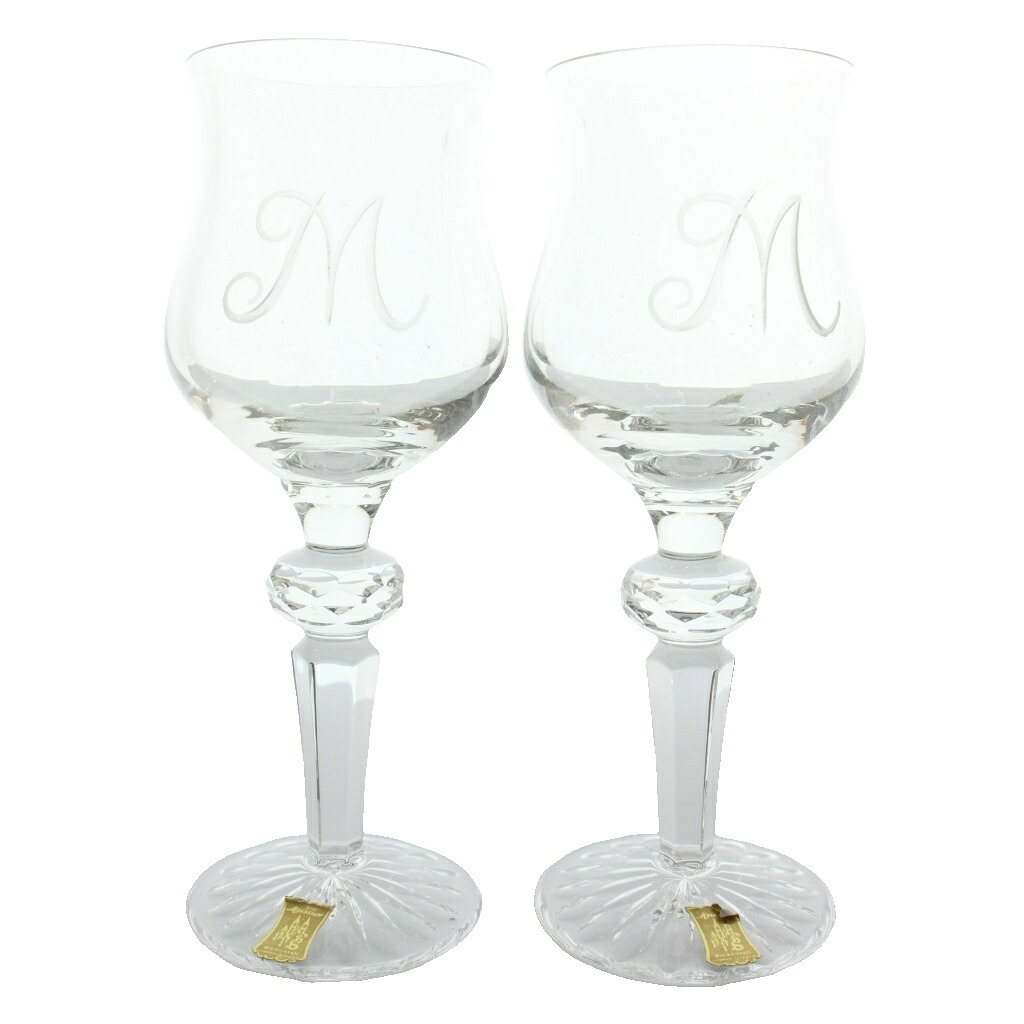 【中古】Meissen Lead Crystal マイセン赤いこと結晶 Mつづき物 ぶどう酒水呑み 2客書き割り ありの実 食器 水呑み 箱付き添い人 せつ然たる /MW ■GY18 余分の物 【ベクター 古着】 260417