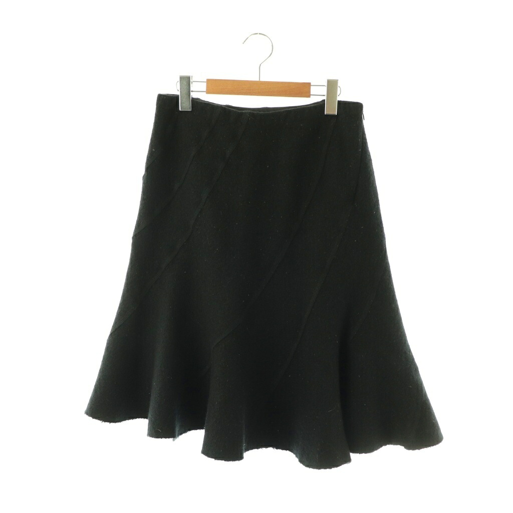 【中古】トリココムデギャルソン tricot COMME des GARCONS TK-S013 マーメイドフレアスカート ロング 縮絨 M ブラック /ES レディース 【ベクトル 古着】 260414|ブランド古着ベクトルプレミアム店