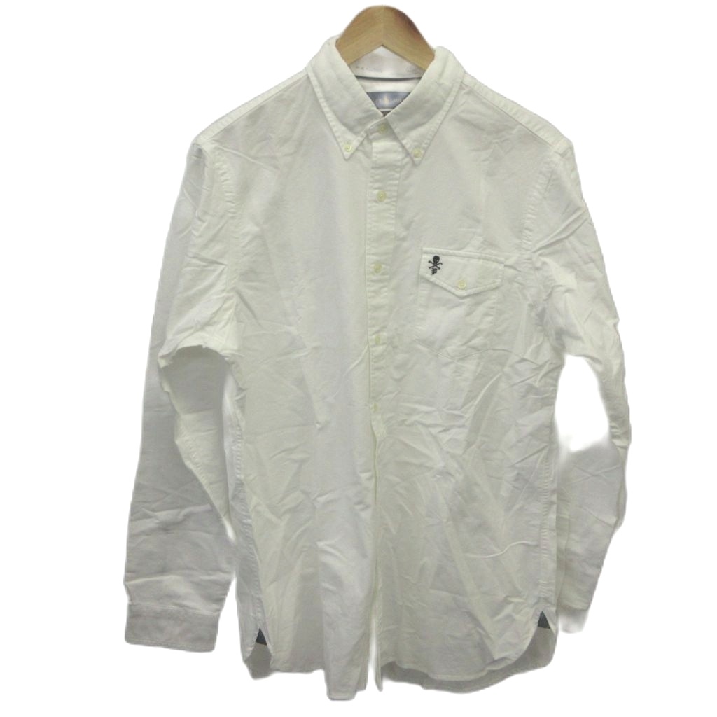 【中古】ラルフローレン RALPH LAUREN 古典派音楽相応う CLASSIC FIT プルオーバー L/G 白 白いこと 長袖 ボタンダウンカラー 刺しゅう /KV ■GY99 メンズ 【ベクター 古着】 260420