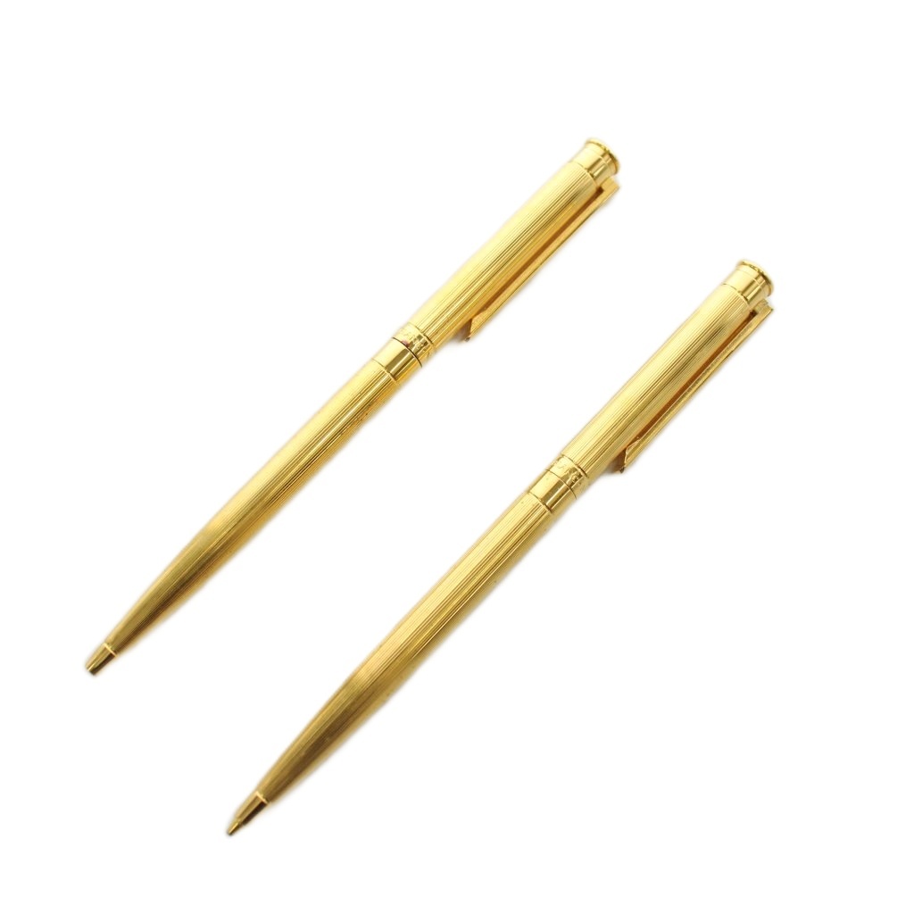 【中古】モンブラン MONT BLANC シャー書き込み ボールペン 2本仕掛ける 文房具 筆記用具 ゴールド色 /AN26 メンズ レディース 【ベクター 古着】 260424